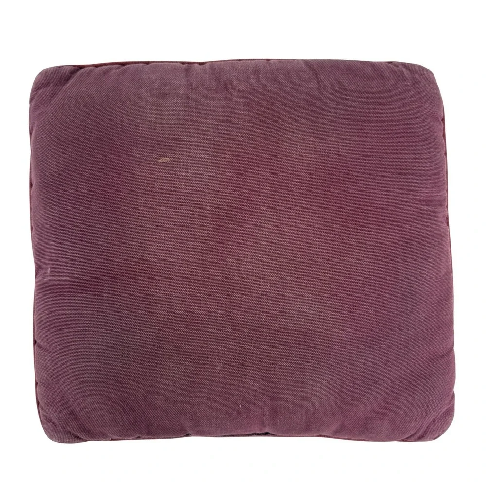 Vintage Style Tapestry Pillow Love Is A Heartful Of‎ Rainbows Floral Burgundy